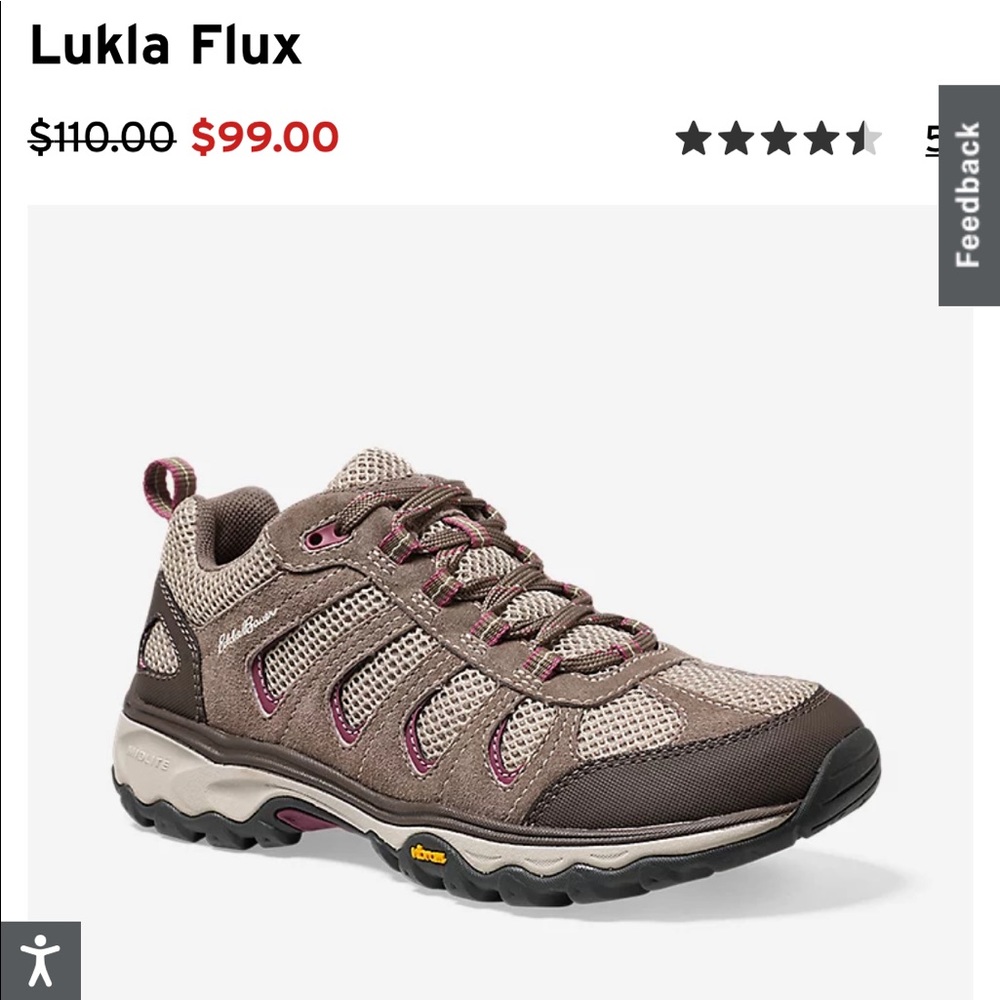 New In Box 8.5 Eddie Bauer womens Lukla Flux hiking shoes